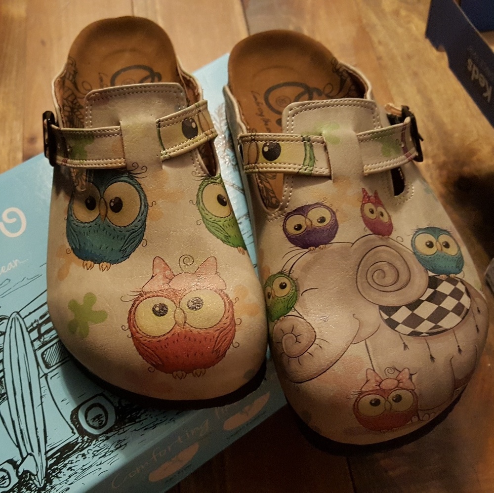 Cute owl shoes